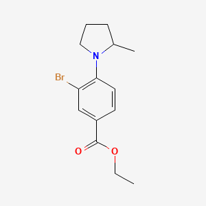 Ethyl 3-bromo-4-(2-methylpyrrolidin-1-yl)benzoate