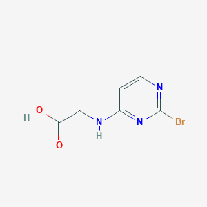 molecular formula C6H6BrN3O2 B13089495 2-((2-Bromopyrimidin-4-yl)amino)acetic acid 