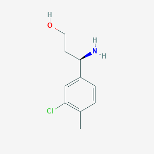 (3R)-3-amino-3-(3-chloro-4-methylphenyl)propan-1-ol