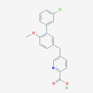 5-((3'-Chloro-6-methoxy-[1,1'-biphenyl]-3-yl)methyl)picolinic acid