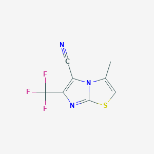 3-Methyl-6-(trifluoromethyl)imidazo[2,1-b]thiazole-5-carbonitrile