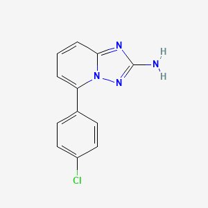 5-(4-Chlorophenyl)-[1,2,4]triazolo[1,5-a]pyridin-2-amine