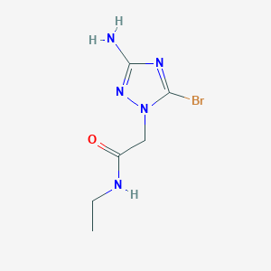 2-(3-Amino-5-bromo-1H-1,2,4-triazol-1-yl)-N-ethylacetamide