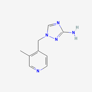 1-[(3-Methylpyridin-4-yl)methyl]-1H-1,2,4-triazol-3-amine