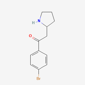 1-(4-Bromophenyl)-2-(pyrrolidin-2-YL)ethan-1-one