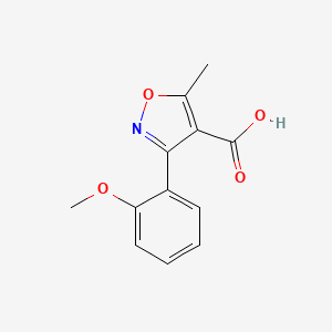 B1308958 3-(2-Methoxyphenyl)-5-methylisoxazole-4-carboxylic acid CAS No. 93041-44-2