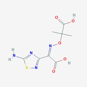 (Z)-2-((((5-Amino-1,2,4-thiadiazol-3-yl)(carboxy)methylene)amino)oxy)-2-methylpropanoic acid