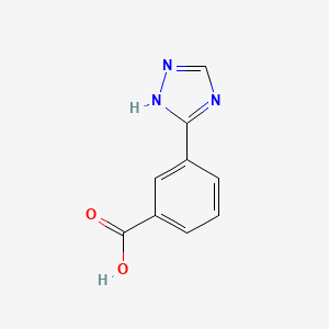 molecular formula C9H7N3O2 B1308962 3-(1H-1,2,4-三唑-5-基)苯甲酸 CAS No. 876715-37-6