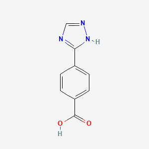 molecular formula C9H7N3O2 B1308963 4-(1H-1,2,4-三唑-5-基)苯甲酸 CAS No. 876715-40-1