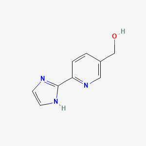 [6-(1H-imidazol-2-yl)pyridin-3-yl]methanol