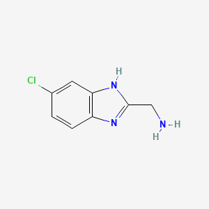 molecular formula C8H8ClN3 B1308967 (5-Chloro-1H-benzo[d]imidazol-2-yl)methanamine CAS No. 273399-95-4