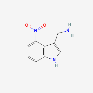 1-(4-Nitro-1h-indol-3-yl)methanamine