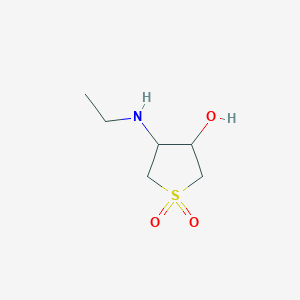 molecular formula C6H13NO3S B1308971 4-(Ethylamino)tetrahydrothiophene-3-OL 1,1-dioxide CAS No. 66335-84-0