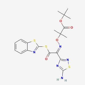 (Z)-tert-Butyl 2-(((1-(5-amino-1,2,4-thiadiazol-3-yl)-2-(benzo[d]thiazol-2-ylthio)-2-oxoethylidene)amino)oxy)-2-methylpropanoate