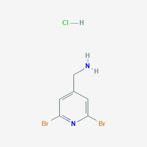 (2,6-Dibromopyridin-4-yl)methanamine hydrochloride