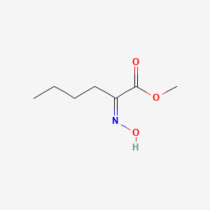 molecular formula C7H13NO3 B13089795 methyl (2Z)-2-hydroxyiminohexanoate 