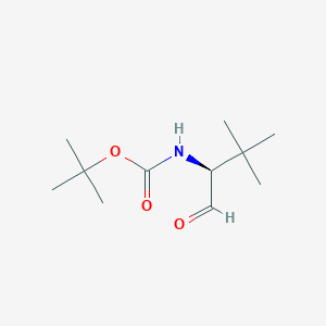 molecular formula C11H21NO3 B13089829 (S)-tert-Butyl (3,3-dimethyl-1-oxobutan-2-yl)carbamate 