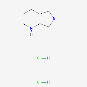 molecular formula C8H18Cl2N2 B13089834 6-Methyloctahydro-1H-pyrrolo[3,4-B]pyridine dihydrochloride 