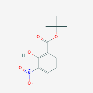 molecular formula C11H13NO5 B13089855 Tert-butyl 2-hydroxy-3-nitrobenzoate 