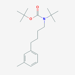 molecular formula C20H33NO2 B13089858 tert-Butyl tert-butyl(4-(m-tolyl)butyl)carbamate 