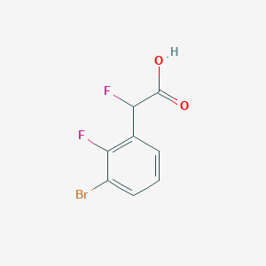 2-(3-Bromo-2-fluorophenyl)-2-fluoroacetic acid