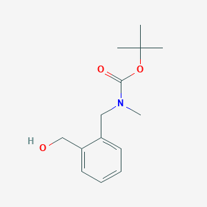 molecular formula C14H21NO3 B13089900 tert-Butyl 2-(hydroxymethyl)benzyl(methyl)carbamate 