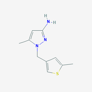 5-Methyl-1-[(5-methylthiophen-3-yl)methyl]-1H-pyrazol-3-amine