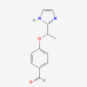 4-[1-(1H-imidazol-2-yl)ethoxy]benzaldehyde