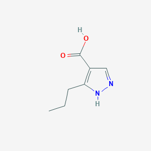 molecular formula C7H10N2O2 B1308998 3-Propyl-1H-pyrazole-4-carboxylic acid CAS No. 1007541-75-4