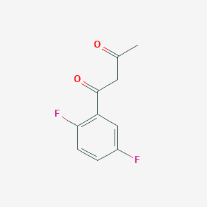 molecular formula C10H8F2O2 B13089984 1-(2,5-Difluorophenyl)butane-1,3-dione 