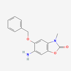 6-Amino-5-(benzyloxy)-3-methyl-2,3-dihydro-1,3-benzoxazol-2-one