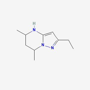 2-Ethyl-5,7-dimethyl-4H,5H,6H,7H-pyrazolo[1,5-a]pyrimidine