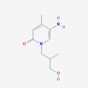 5-Amino-1-(3-hydroxy-2-methylpropyl)-4-methyl-1,2-dihydropyridin-2-one