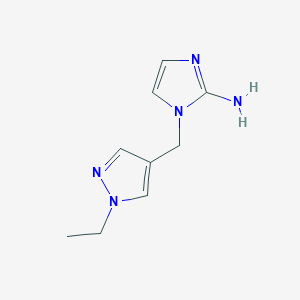 1-[(1-Ethyl-1H-pyrazol-4-yl)methyl]-1H-imidazol-2-amine