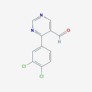 4-(3,4-Dichlorophenyl)pyrimidine-5-carbaldehyde