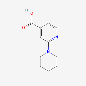 B1309011 2-Piperidinoisonicotinic acid CAS No. 855153-75-2