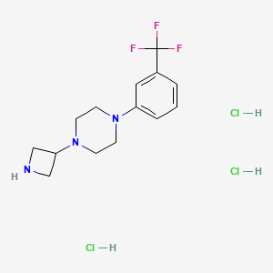 1-(Azetidin-3-yl)-4-(3-(trifluoromethyl)phenyl)piperazine trihydrochloride