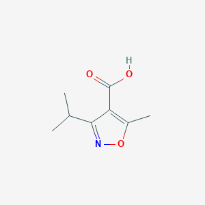 molecular formula C8H11NO3 B1309014 3-异丙基-5-甲基-异恶唑-4-羧酸 CAS No. 876717-62-3