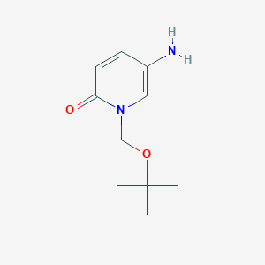 molecular formula C10H16N2O2 B13090155 5-Amino-1-[(tert-butoxy)methyl]-1,2-dihydropyridin-2-one 