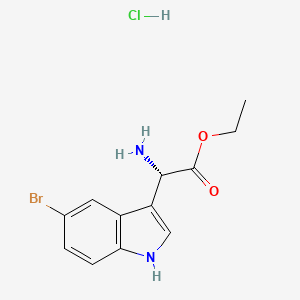 (S)-Ethyl 2-amino-2-(5-bromo-1H-indol-3-yl)acetate hydrochloride