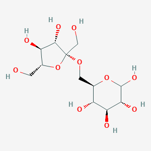 molecular formula C12H22O11 B130902 beta-D-Glucopyranose, 6-O-beta-D-fructofuranosyl- CAS No. 146276-11-1