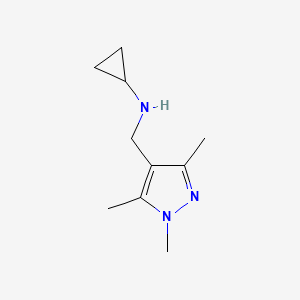 molecular formula C10H17N3 B1309020 N-[(1,3,5-Trimethyl-1H-Pyrazol-4-Yl)Methyl]Cyclopropanamine CAS No. 880361-70-6
