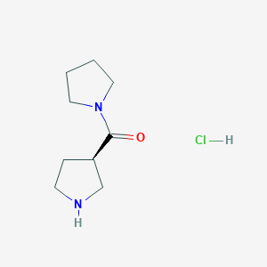 pyrrolidin-1-yl-[(3R)-pyrrolidin-3-yl]methanone;hydrochloride