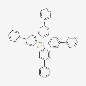 molecular formula C48H36BLi B13090204 Lithiumtetra([1,1'-biphenyl]-4-yl)borate 