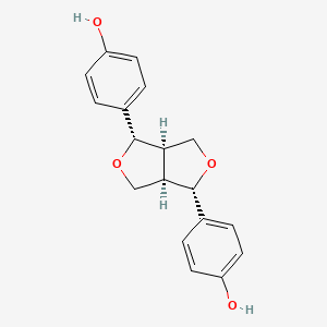 molecular formula C18H18O4 B13090214 5',5''-Didemethoxypinoresinol 