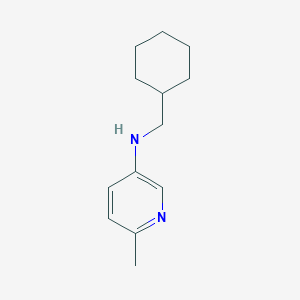 molecular formula C13H20N2 B13090229 N-(Cyclohexylmethyl)-6-methylpyridin-3-amine 