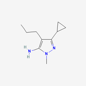 3-cyclopropyl-1-methyl-4-propyl-1H-pyrazol-5-amine