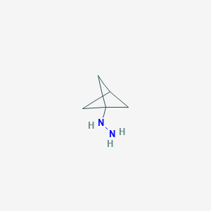 molecular formula C5H10N2 B13090313 Bicyclo[1.1.1]pentan-1-ylhydrazine 