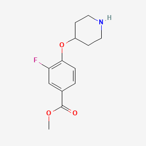 Methyl 3-fluoro-4-(piperidin-4-yloxy)benzoate