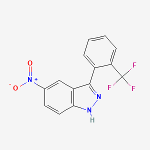 5-Nitro-3-(2-(trifluoromethyl)phenyl)-1H-indazole